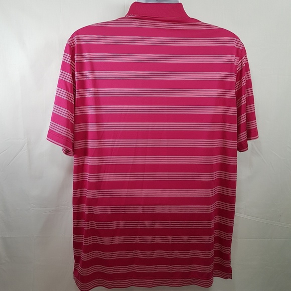 Nike Golf Pink Dri Fit Mens Golf Polo Shirt - Picture 2 of 3